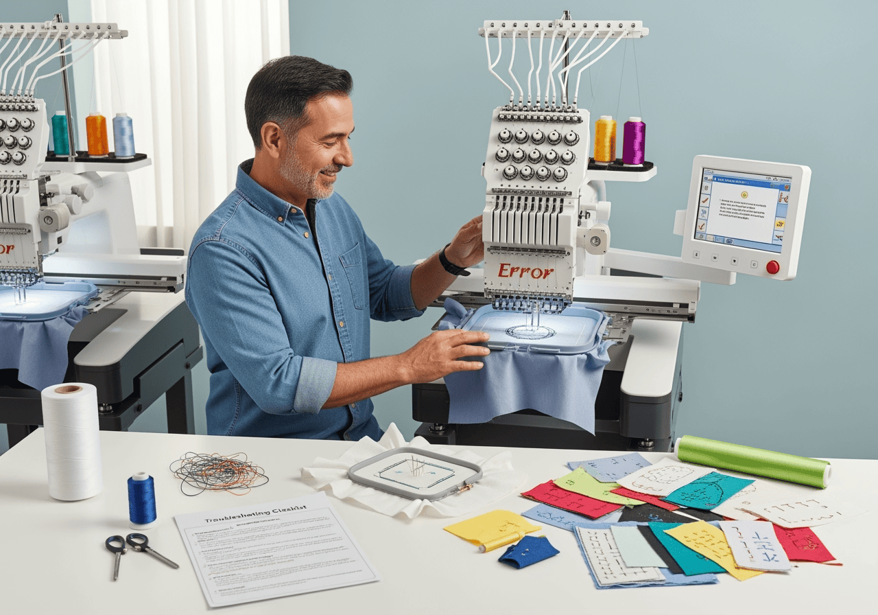 Top 10 Mistakes New Machine Embroiderers Make